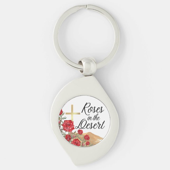 Roses in the Desert  Key Ring (Front)