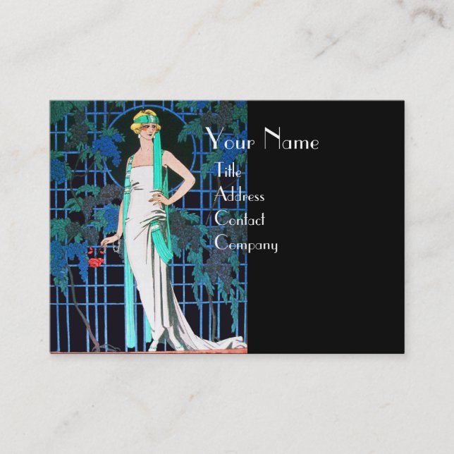 ROSES IN THE NIGHT,BEAUTY FASHION MAKE UP ARTIST BUSINESS CARD (Front)