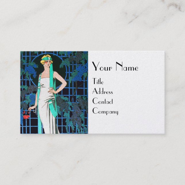 ROSES IN THE NIGHT,BEAUTY FASHION MAKE UP ARTIST BUSINESS CARD (Front)