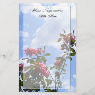Roses in the Sky Stationery