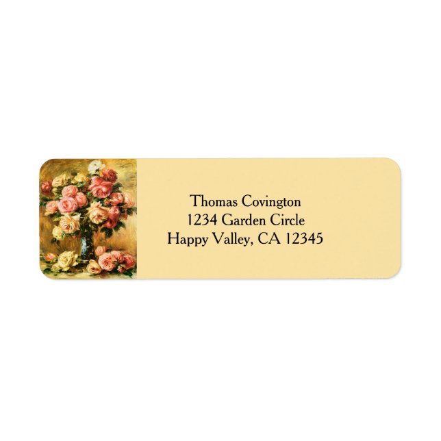 Roses in the Vase Renoir Fine Art (Front)