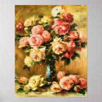 Roses in the Vase Renoir Fine Art