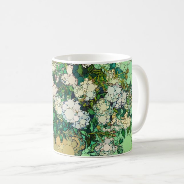 Roses, Infinity Dots by After Vincent van Gogh Coffee Mug (Front Right)