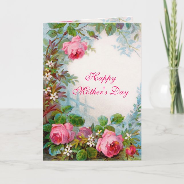 ROSES & JASMINES, Happy Mother's Day Card (Front)