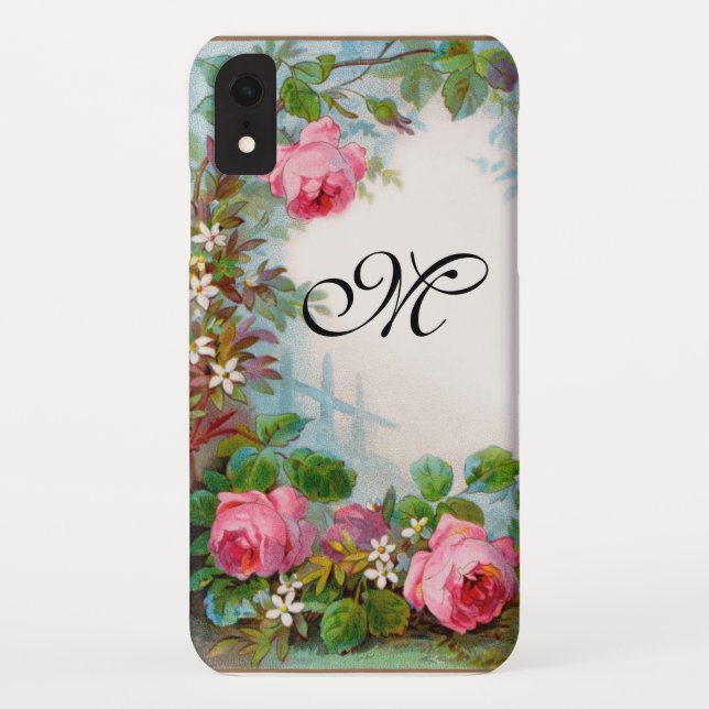 ROSES & JASMINES MONOGRAM Case-Mate iPhone CASE (Back)