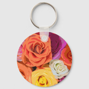 Roses Key Ring