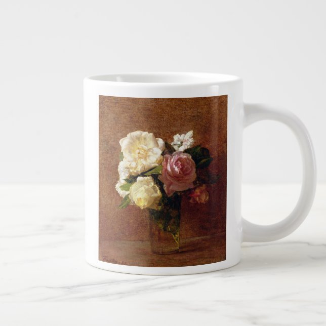 Roses Large Coffee Mug (Right)