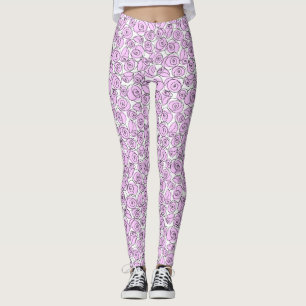 Roses Lilac Leggings