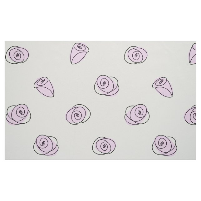 Roses Lilac Multi large pattern fabric (Fat Quarter)