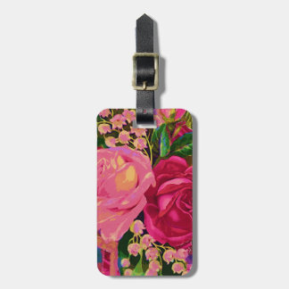 Roses & Lily of the Valley Luggage Tag