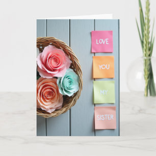 Roses Love You Sister Card