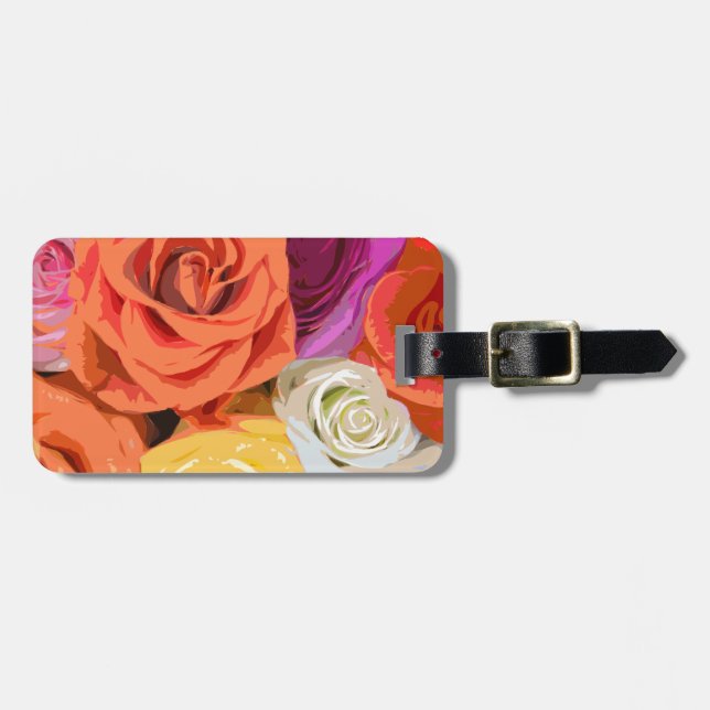 Roses Luggage Tag (Front Horizontal)