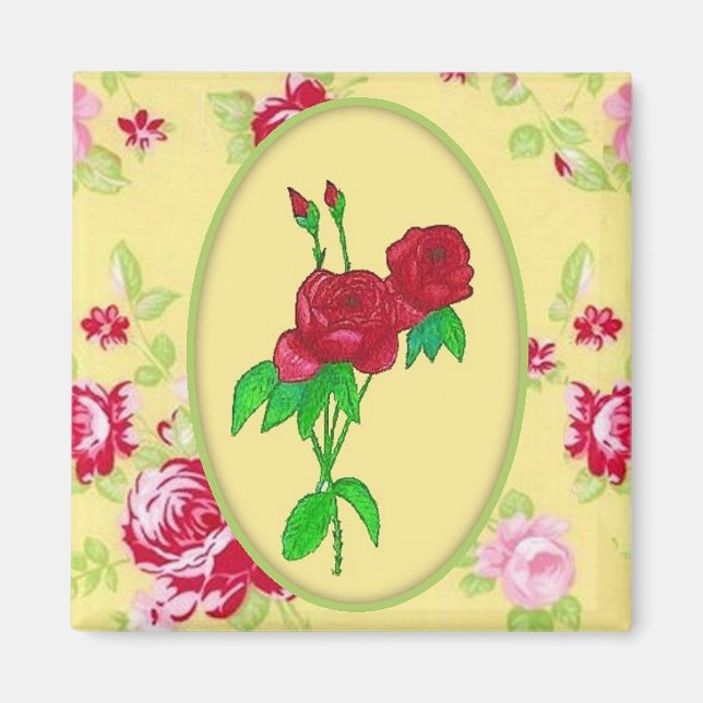Roses Magnet (Front)