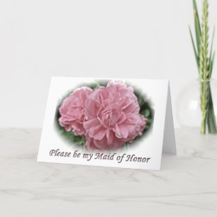 Roses Maid of Honour Request Card