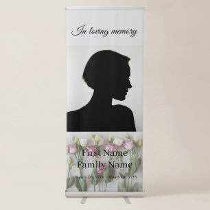Roses memorial retractable banner