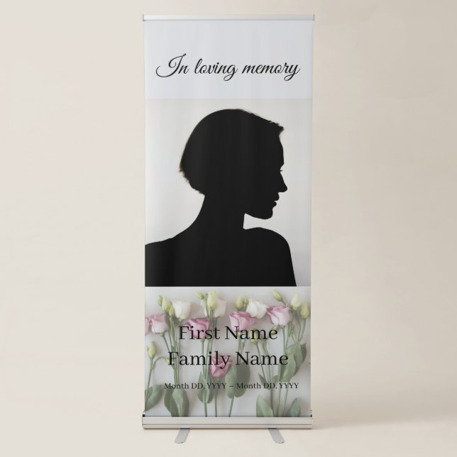 Roses memorial  retractable banner (Front)