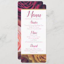 Roses Menu
