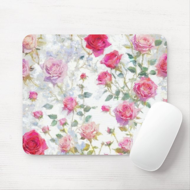 Roses Mouse Mat (With Mouse)