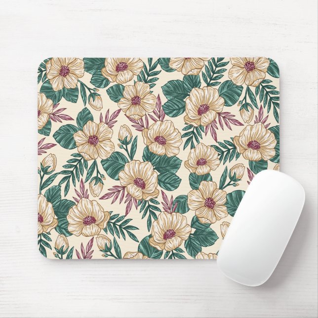 Roses Mouse Mat (With Mouse)