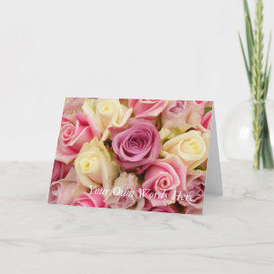 Roses Note Cards Template