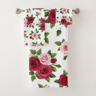 Roses of Love Bath Towel Set