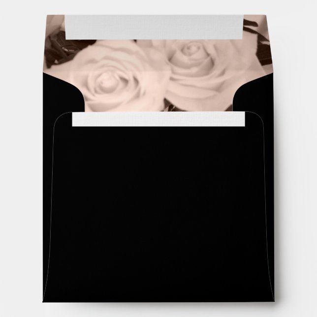 Roses on Black Envelopes (Back (Bottom))