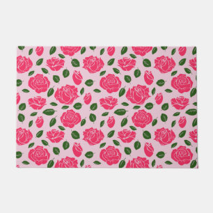 Roses on doormat