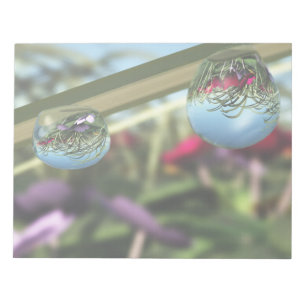Roses on Raindrops Notepad