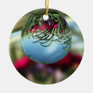 Roses on Raindrops Ornament