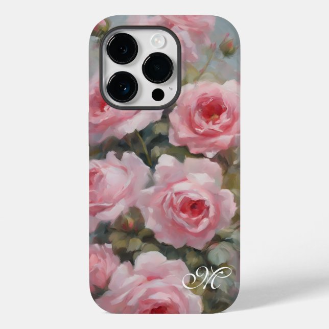 Roses Painted Pink Case-Mate iPhone Case (Back)