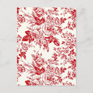 Roses painting postcard