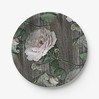Roses Paper Plate