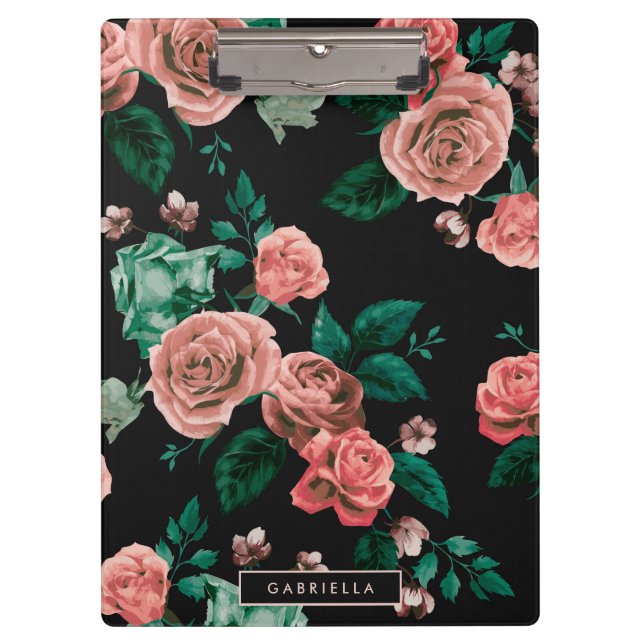 Roses Pattern Clipboard (Front)