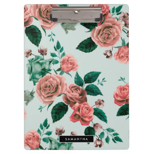 Roses Pattern Clipboard