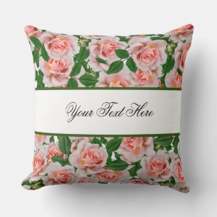 Roses pattern editable cushion