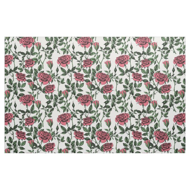 Roses pattern fabric (Fat Quarter)
