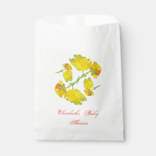 Roses Pattern. Favour Bags (Front)