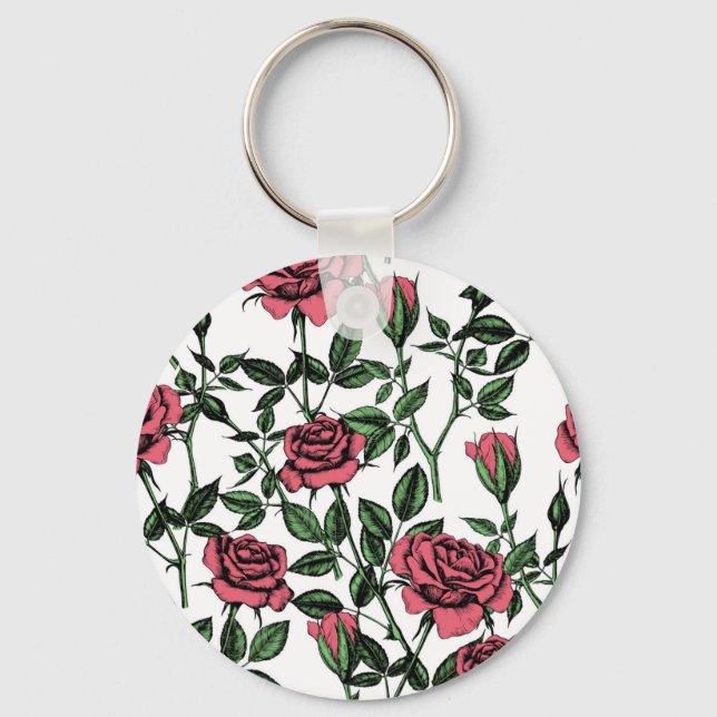 Roses pattern key ring (Front)