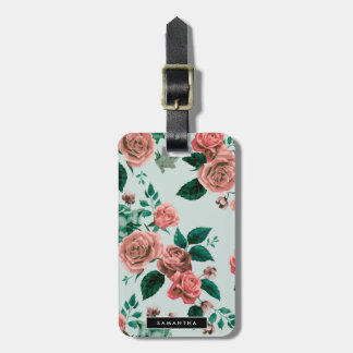 Roses Pattern Luggage Tag