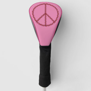 Roses Peace Sign Golf Head Cover