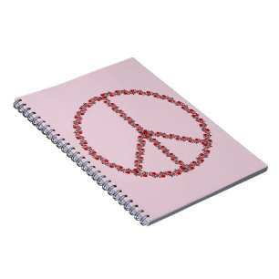 Roses Peace Sign Notebook