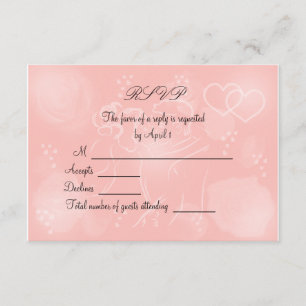Roses Peach RSVP Card