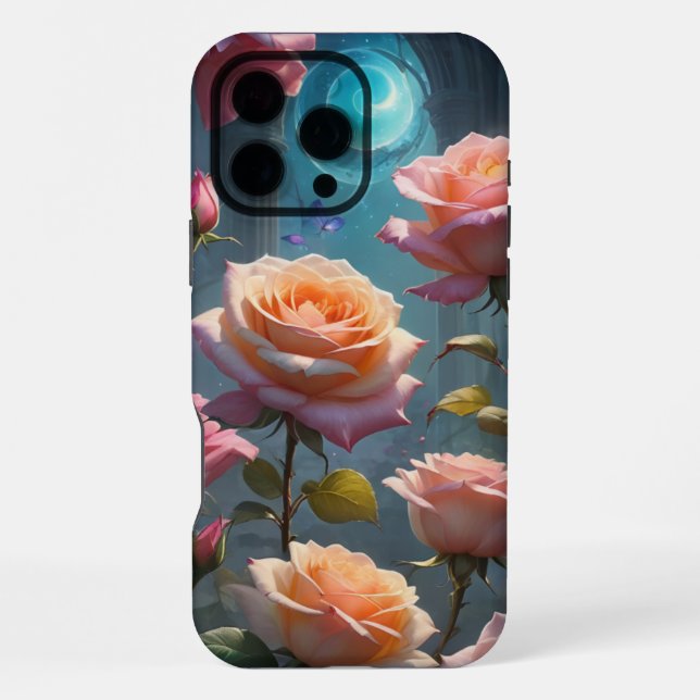 Roses Peachy Pink  iPhone Case (Back)