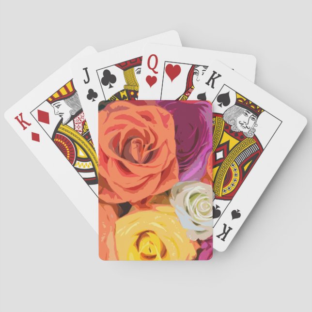 Roses Playing Cards (Back)