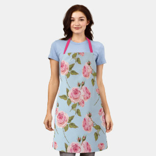 Roses & Polka Dots Pattern Apron
