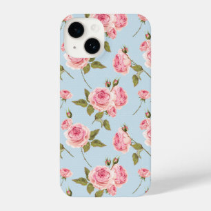 Roses & Polka Dots Pattern iPhone 14 Case