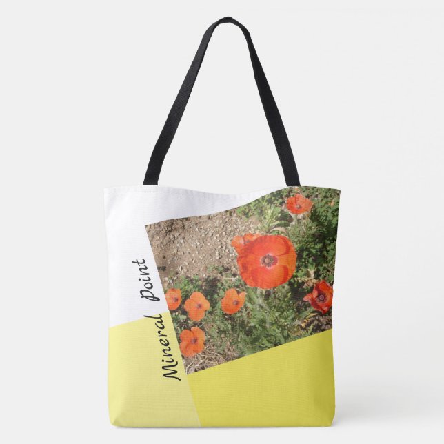 Roses & Poppies Tote Bag (Back)