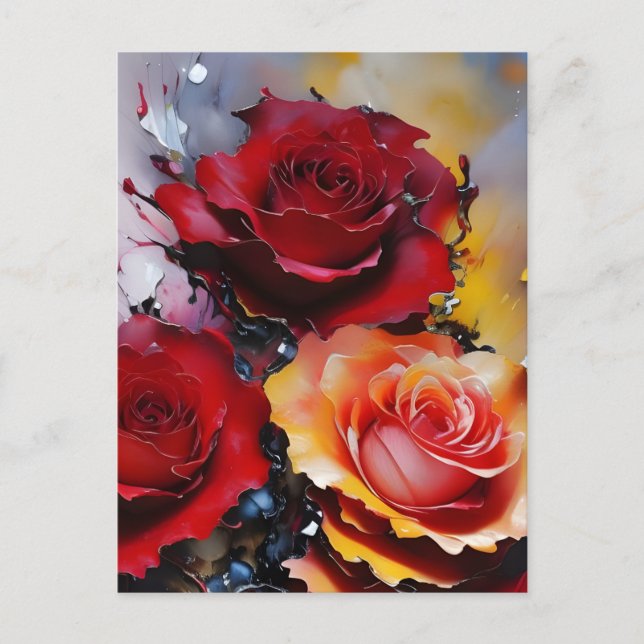 Roses Postcard (Front)