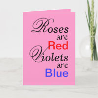 Roses Red Violets Blue Valentine Poem