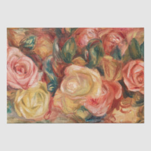 Roses Renoir Impressionist Painting Tissue Paper
